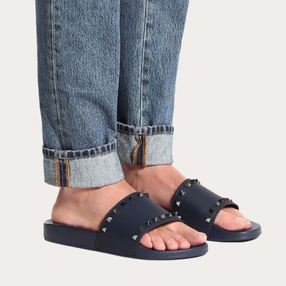 Valentino Garavani Rockstud Slide Sandal